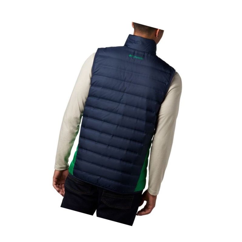 Columbia Collegiate Lake 22 Reversible - Notre Dame Yelek Erkek Lacivert Yeşil | 95736-BEHK