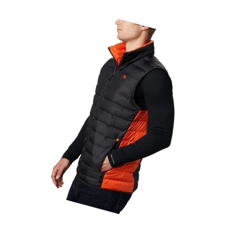 Columbia Collegiate Lake 22 Reversible - Oregon State Yelek Erkek Siyah Kahverengi Turuncu | 60189-LHUQ