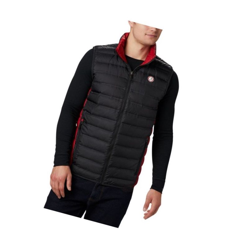 Columbia Collegiate Lake 22 Reversible - Alabama Yelek Erkek Siyah Kırmızı | 93416-QFPV