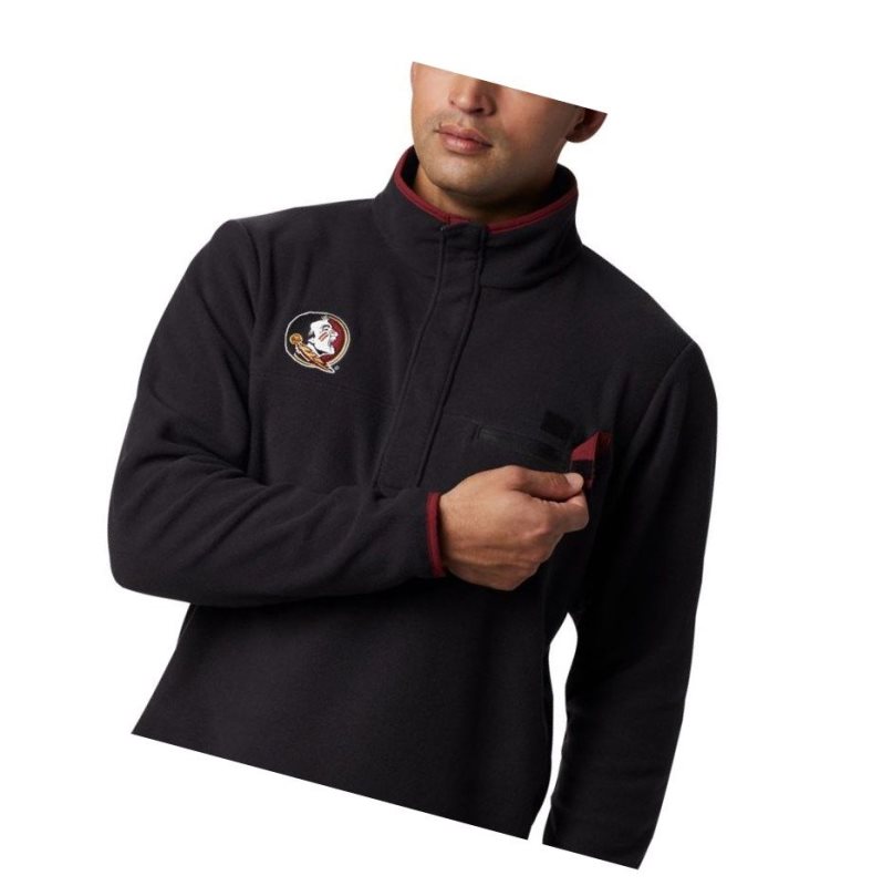 Columbia Collegiate PFG Harborside Fleece - Florida State Sweatshirt Erkek Siyah | 06714-ZATI