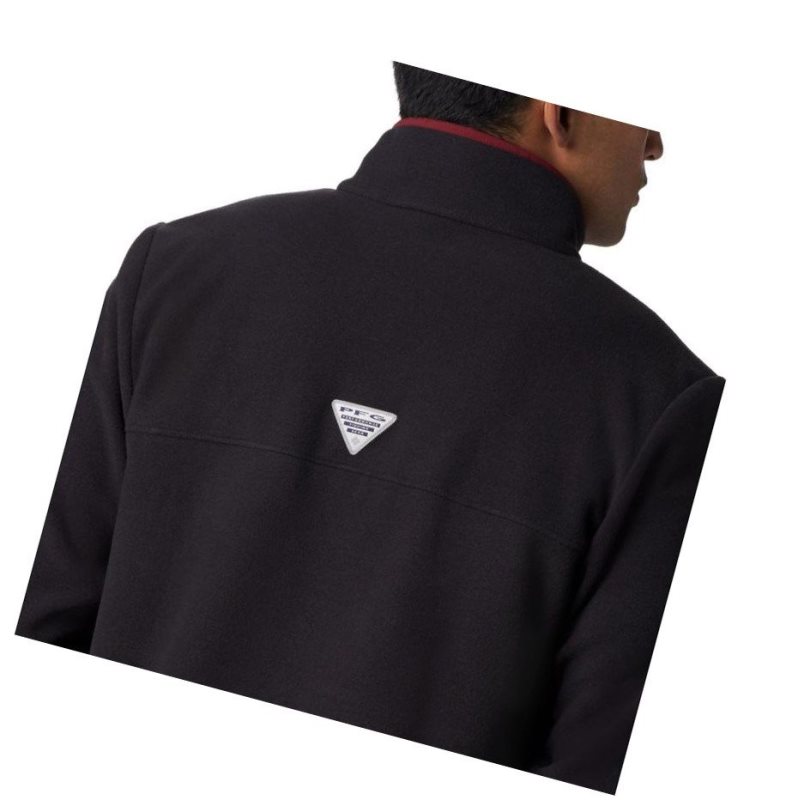 Columbia Collegiate PFG Harborside Fleece - Florida State Sweatshirt Erkek Siyah | 06714-ZATI