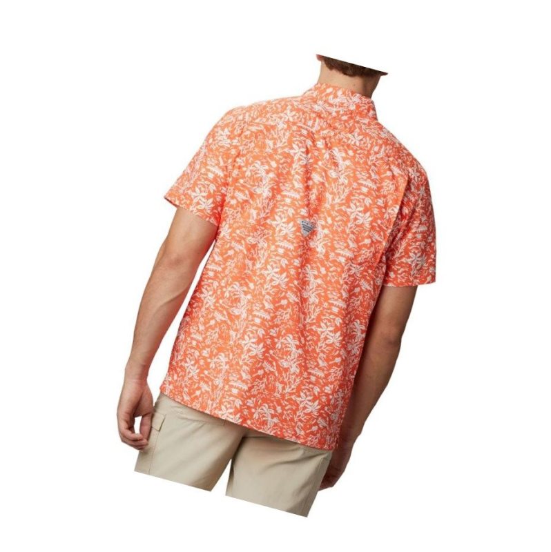 Columbia Collegiate PFG Super Slack Tide - Clemson Gömlek Erkek Turuncu | 67480-GDKL