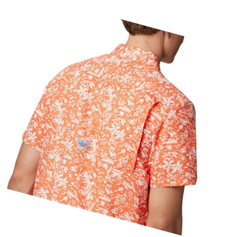 Columbia Collegiate PFG Super Slack Tide - Clemson Gömlek Erkek Turuncu | 67480-GDKL