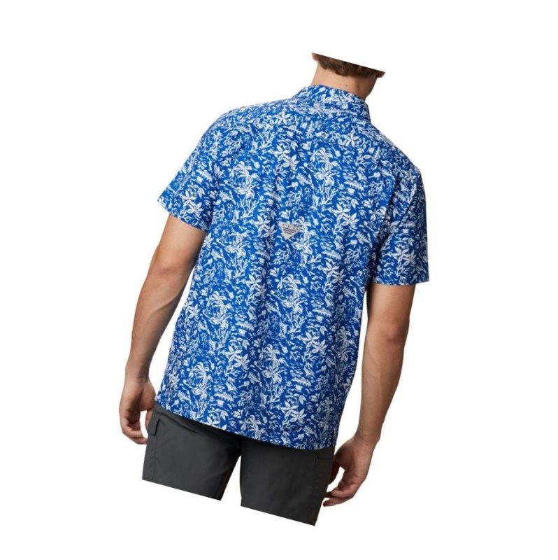 Columbia Collegiate PFG Super Slack Tide - Florida Gömlek Erkek Mavi | 32709-NCYZ