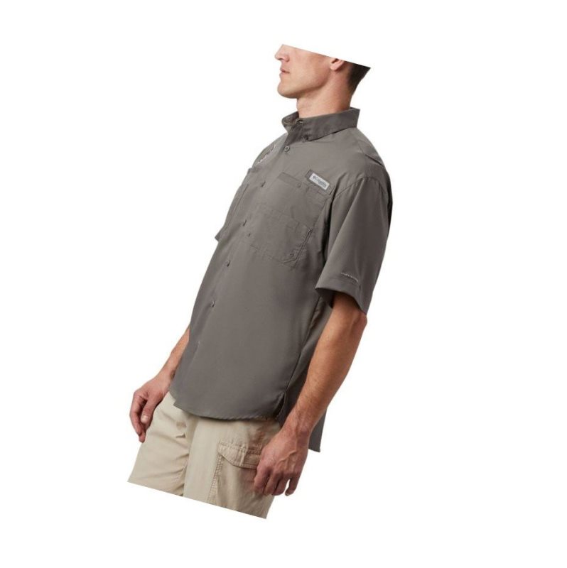 Columbia Collegiate PFG Tamiami Short Sleeve - Florida State Gömlek Erkek Gri | 58143-ZIBN