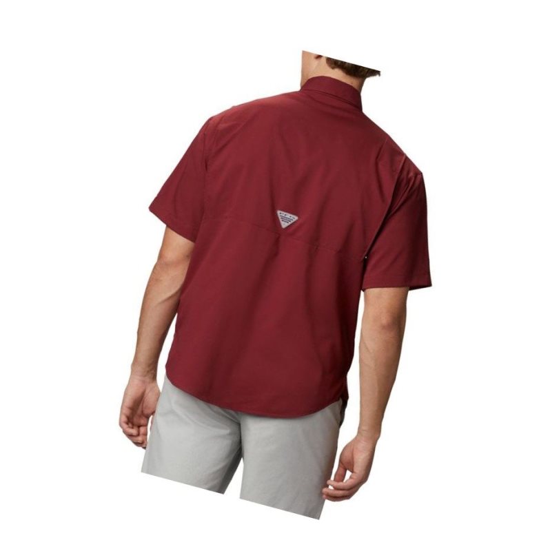 Columbia Collegiate PFG Tamiami Short Sleeve - Florida State Gömlek Erkek Koyu Kırmızı | 42965-EWSI