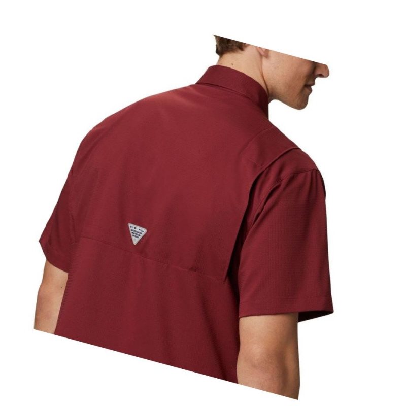 Columbia Collegiate PFG Tamiami Short Sleeve - Florida State Gömlek Erkek Koyu Kırmızı | 42965-EWSI