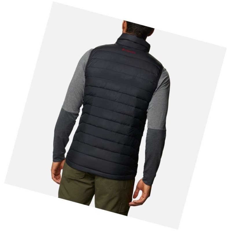 Columbia Collegiate Powder Lite - Alabama Yelek Erkek Siyah | 60841-NMPV