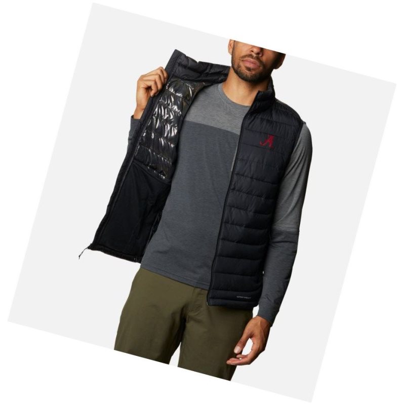 Columbia Collegiate Powder Lite - Alabama Yelek Erkek Siyah | 60841-NMPV