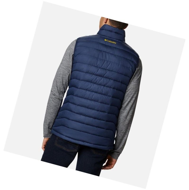 Columbia Collegiate Powder Lite - Notre Dame Yelek Erkek Lacivert | 46978-FHJX