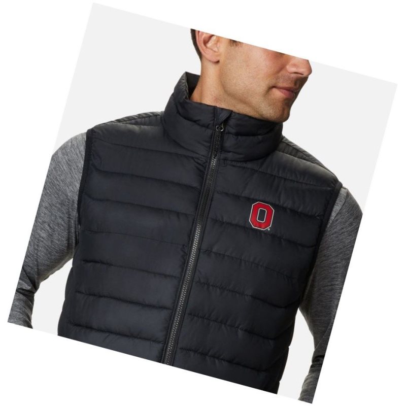 Columbia Collegiate Powder Lite - Ohio State Yelek Erkek Siyah | 32954-KNHV