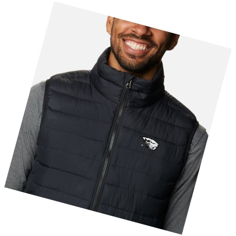 Columbia Collegiate Powder Lite - Oregon State Yelek Erkek Siyah | 70139-XBMA
