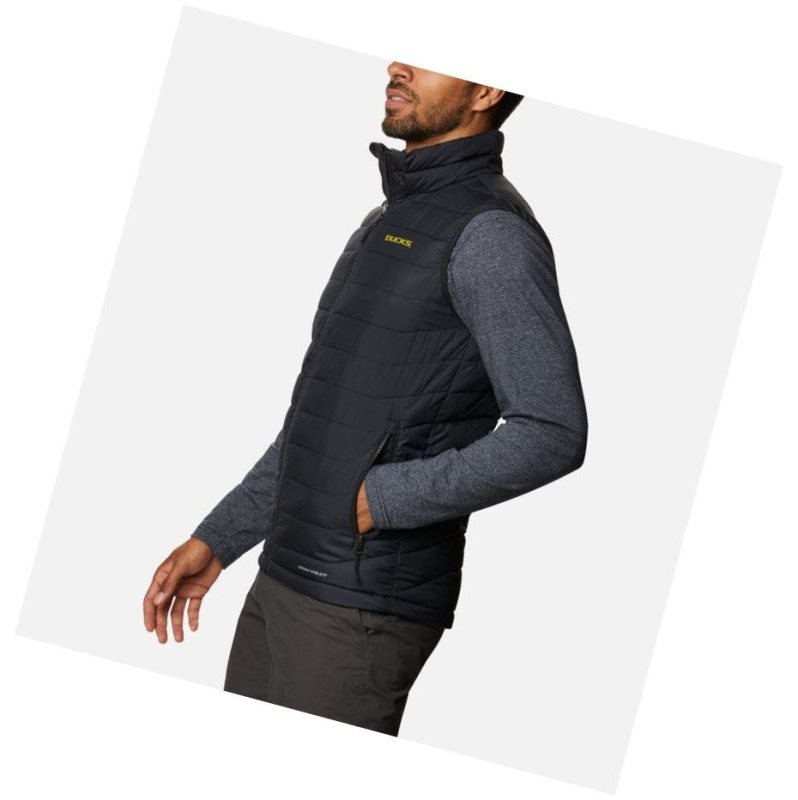 Columbia Collegiate Powder Lite - Oregon Yelek Erkek Siyah | 36085-ASQB