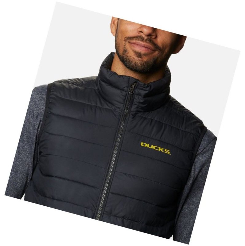 Columbia Collegiate Powder Lite - Oregon Yelek Erkek Siyah | 36085-ASQB