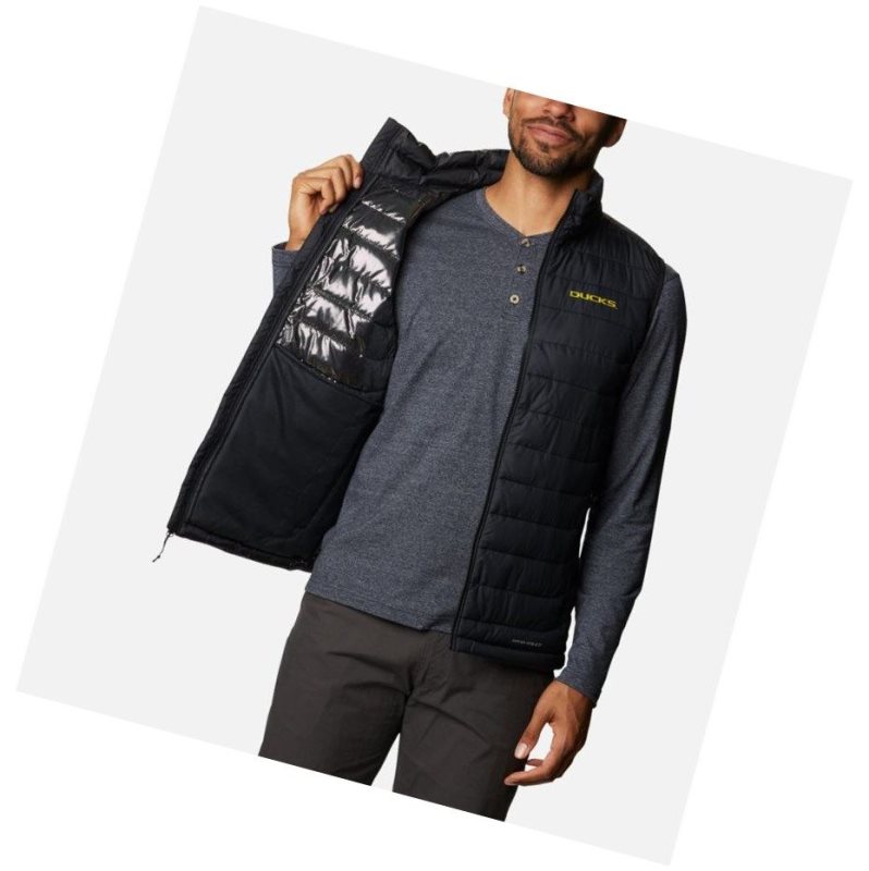 Columbia Collegiate Powder Lite - Oregon Yelek Erkek Siyah | 36085-ASQB