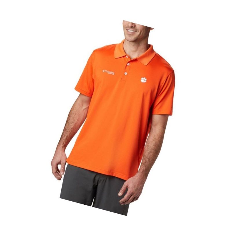Columbia Collegiate Skiff Cast - Clemson Polo Gömlek Erkek Turuncu | 36017-LBFD