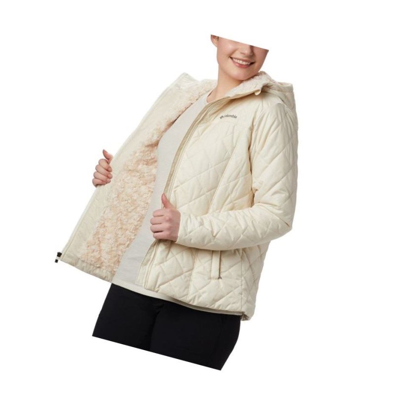 Columbia Copper Crest Hooded Mont Kadın Krema | 21985-ZATQ