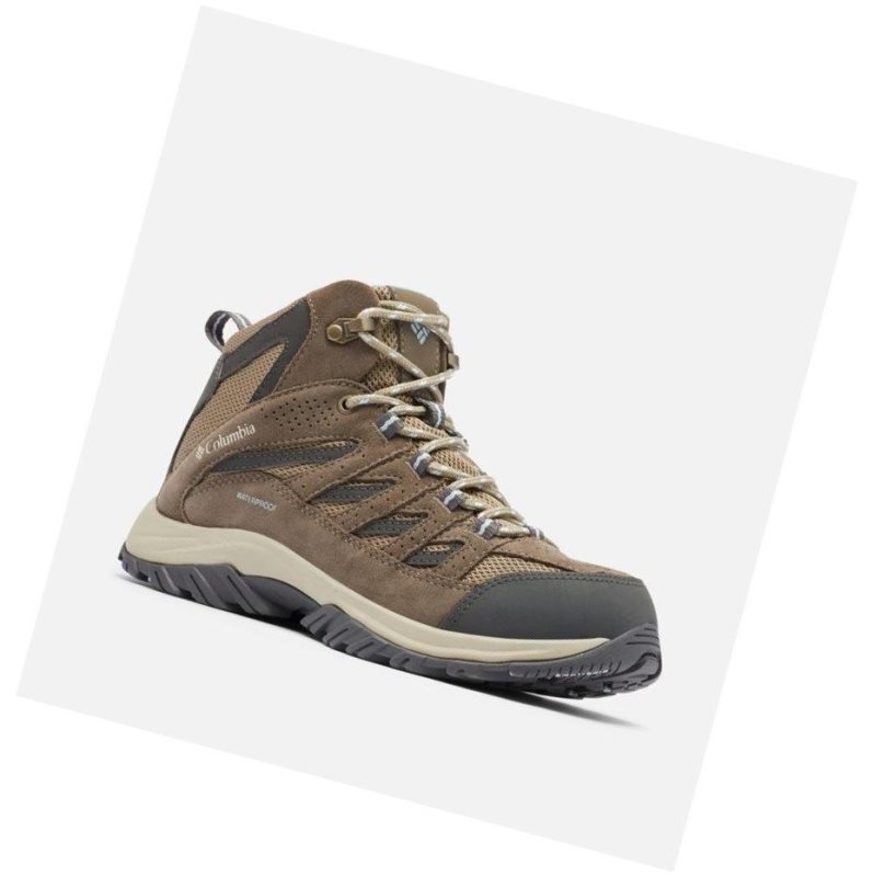 Columbia Crestwood Mid Waterproof Yürüyüş Botu Kadın Kahverengi | 06854-XPSE
