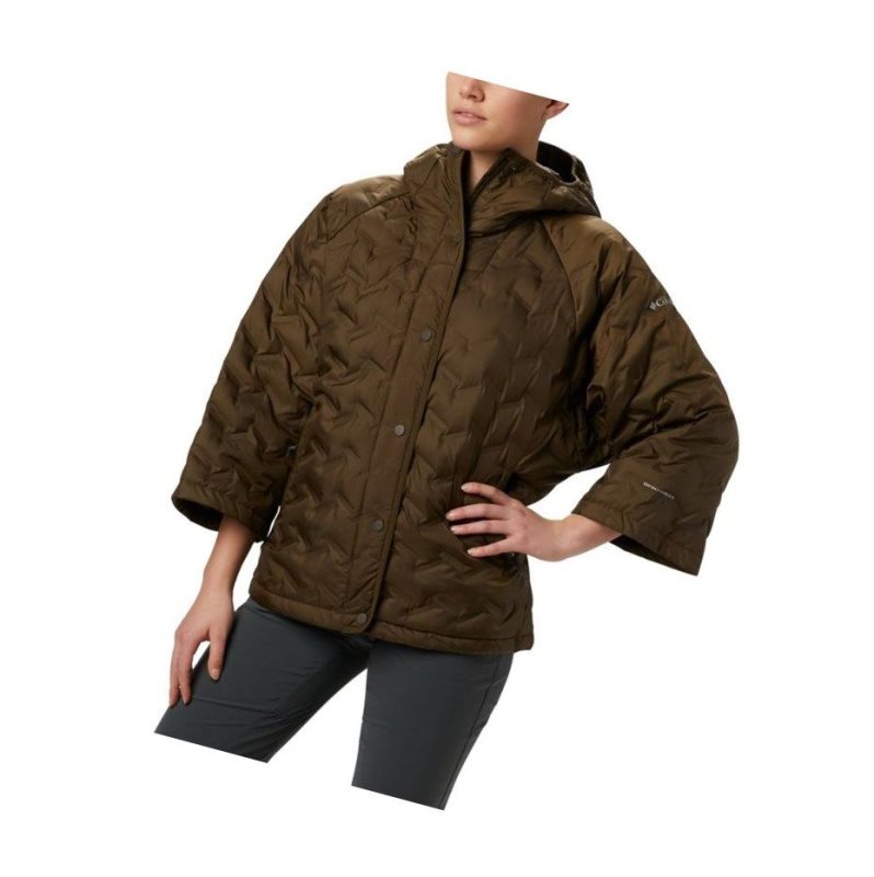 Columbia Delta Ridge Casual Down Mont Kadın Zeytin Yeşili | 34691-HRPV