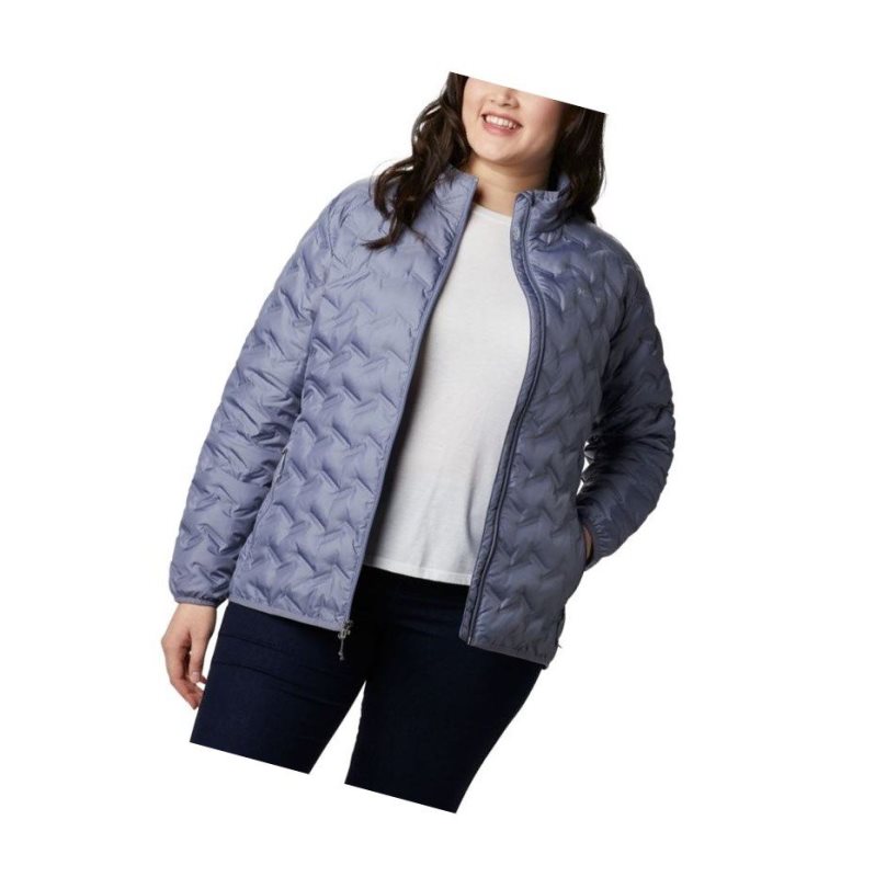 Columbia Delta Ridge Down Plus Size Mont Kadın Mor | 67143-SIMD