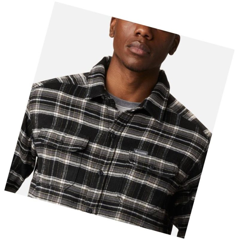 Columbia Deschutes River Heavyweight Flannel Gömlek Erkek Gri | 13827-FAIZ