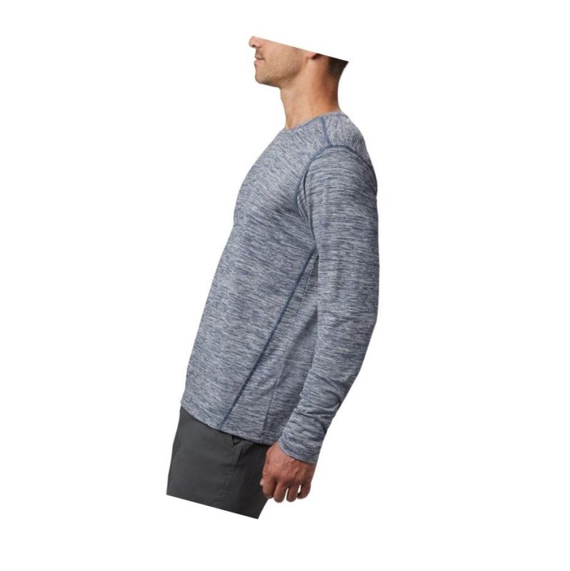 Columbia Deschutes Runner Long Sleeve Big Sweatshirt Erkek Koyu Mavi | 34125-OWDY