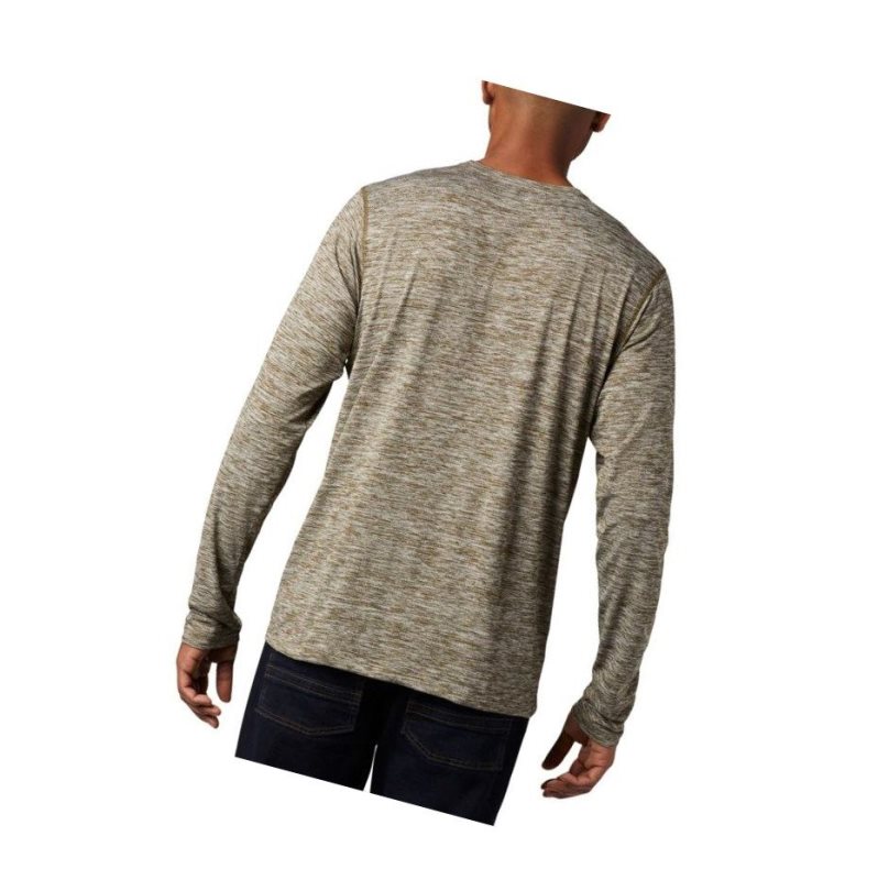 Columbia Deschutes Runner Long Sleeve Sweatshirt Erkek Zeytin Yeşili | 98731-HEBF