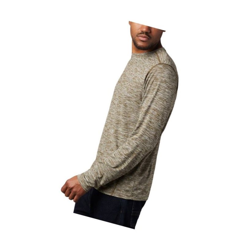 Columbia Deschutes Runner Long Sleeve Sweatshirt Erkek Zeytin Yeşili | 98731-HEBF