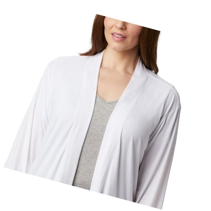 Columbia Essential Elements Plus Size Hırka Kadın Beyaz | 27054-JENW