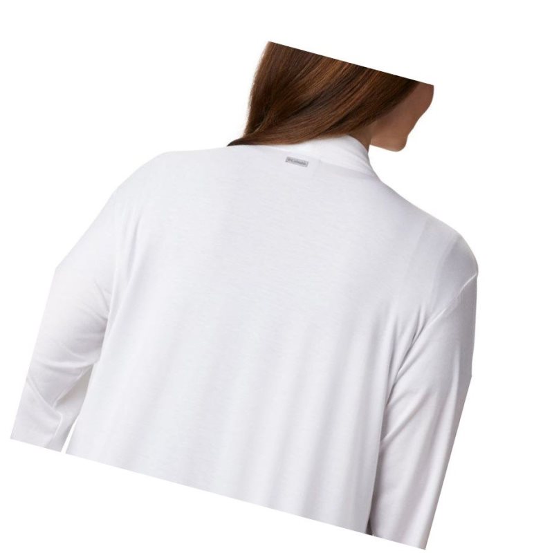 Columbia Essential Elements Plus Size Hırka Kadın Beyaz | 27054-JENW