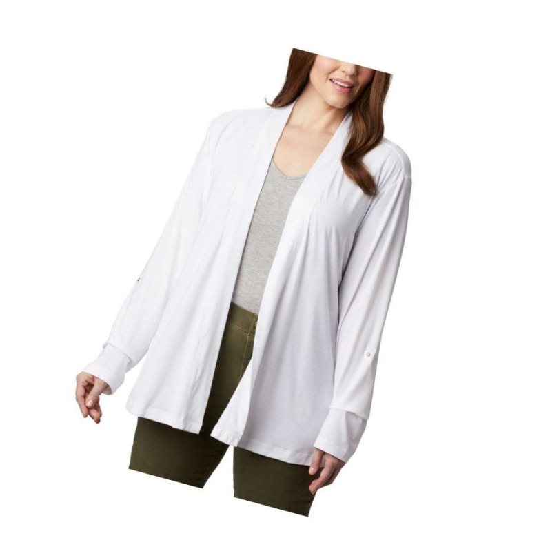 Columbia Essential Elements Plus Size Hırka Kadın Beyaz | 27054-JENW