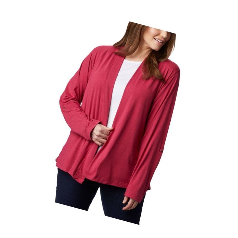 Columbia Essential Elements Plus Size Hırka Kadın Kırmızı Mor | 09815-HIQF
