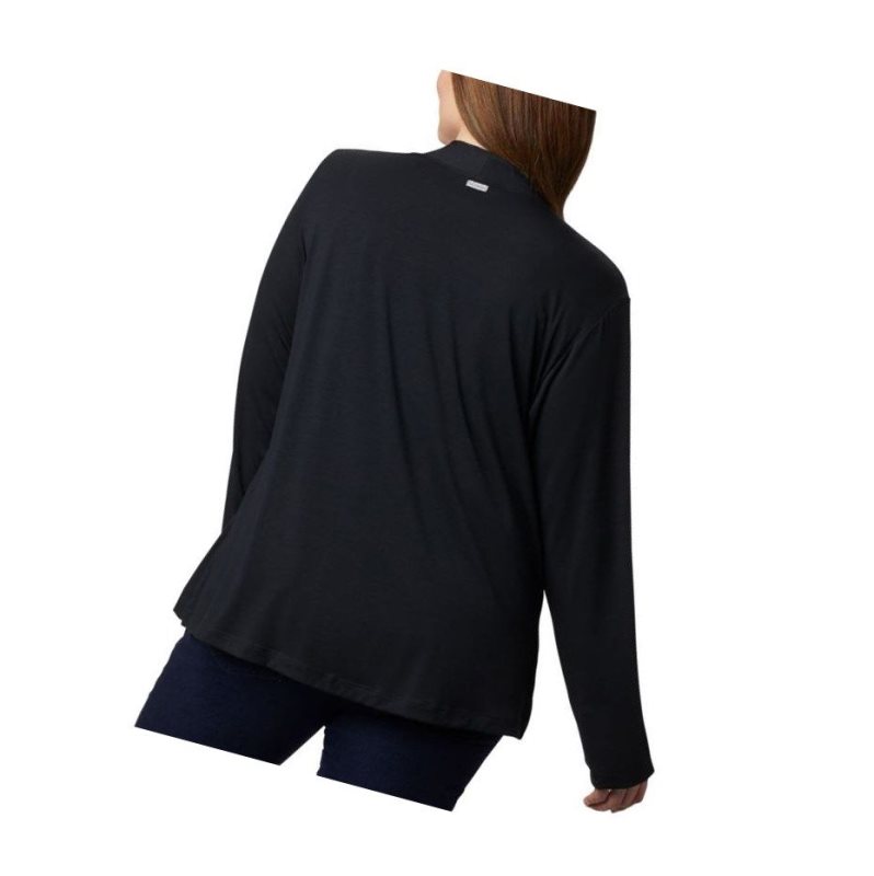 Columbia Essential Elements Plus Size Hırka Kadın Siyah | 04291-RDKV