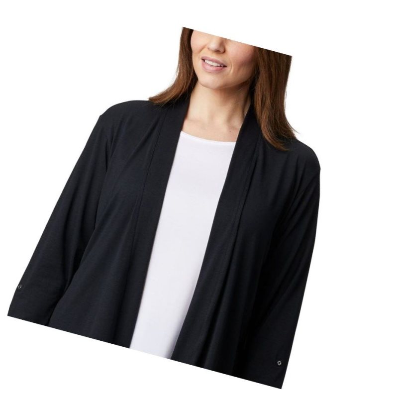 Columbia Essential Elements Plus Size Hırka Kadın Siyah | 04291-RDKV