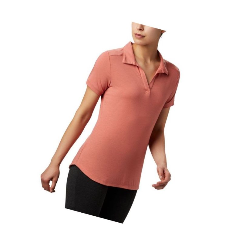 Columbia Essential Elements Polo Gömlek Kadın Koyu Mercan | 54106-BDCE