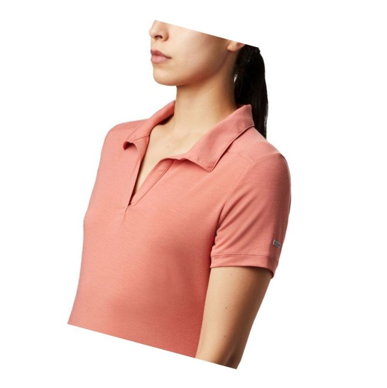 Columbia Essential Elements Polo Gömlek Kadın Koyu Mercan | 54106-BDCE