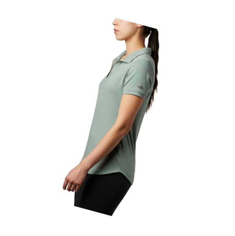 Columbia Essential Elements Polo Gömlek Kadın Açık Yeşil | 32459-QWAT