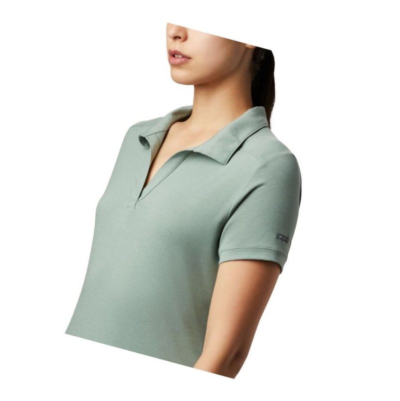 Columbia Essential Elements Polo Gömlek Kadın Açık Yeşil | 32459-QWAT
