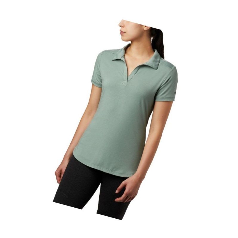 Columbia Essential Elements Polo Gömlek Kadın Açık Yeşil | 32459-QWAT