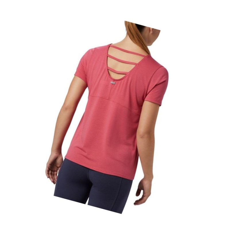 Columbia Essential Elements Short Sleeve Tişört Kadın Pembe | 57368-MONF