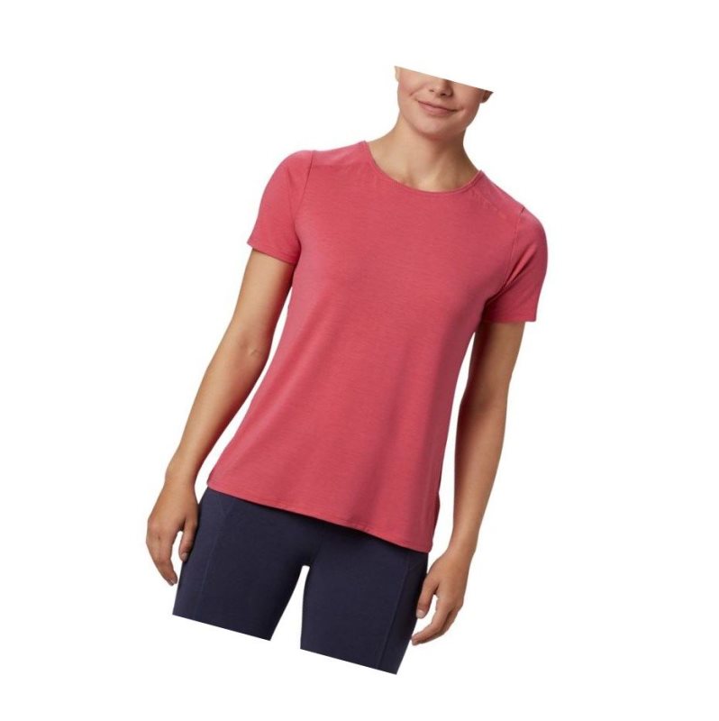Columbia Essential Elements Short Sleeve Tişört Kadın Pembe | 57368-MONF