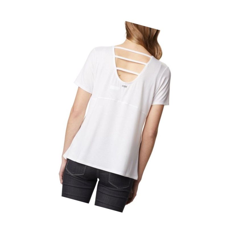 Columbia Essential Elements Short Sleeve Tişört Kadın Beyaz | 15240-ZOSM