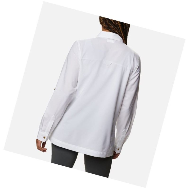 Columbia Essential Elements Woven Long Sleeve Gömlek Kadın Beyaz | 64217-OWVD