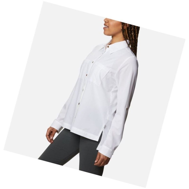 Columbia Essential Elements Woven Long Sleeve Gömlek Kadın Beyaz | 64217-OWVD