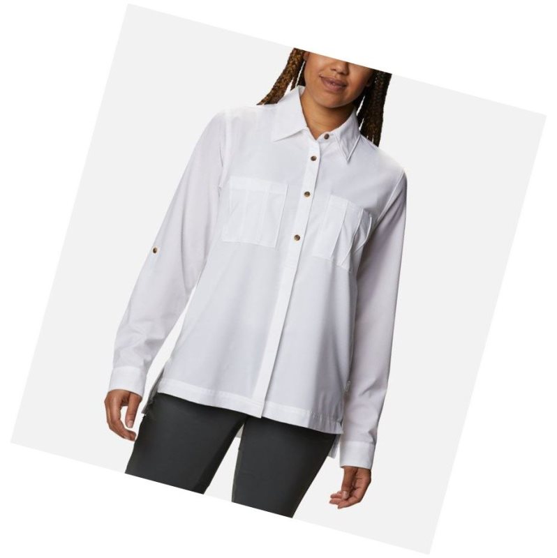 Columbia Essential Elements Woven Long Sleeve Gömlek Kadın Beyaz | 64217-OWVD