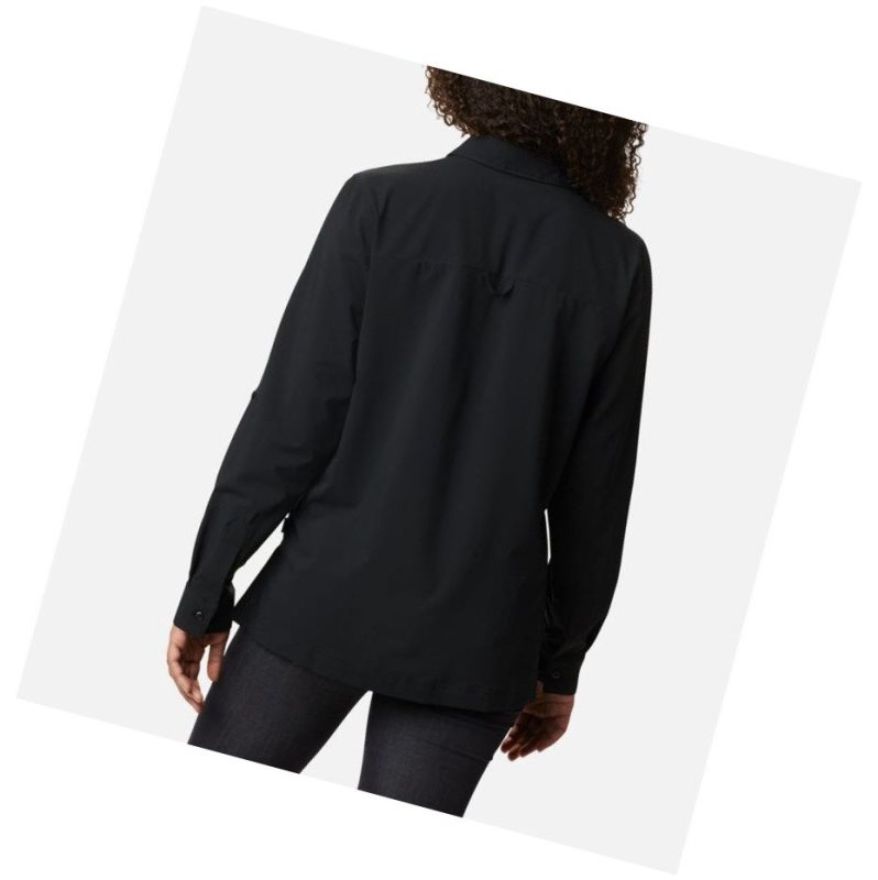 Columbia Essential Elements Woven Long Sleeve Gömlek Kadın Siyah | 28597-GICU