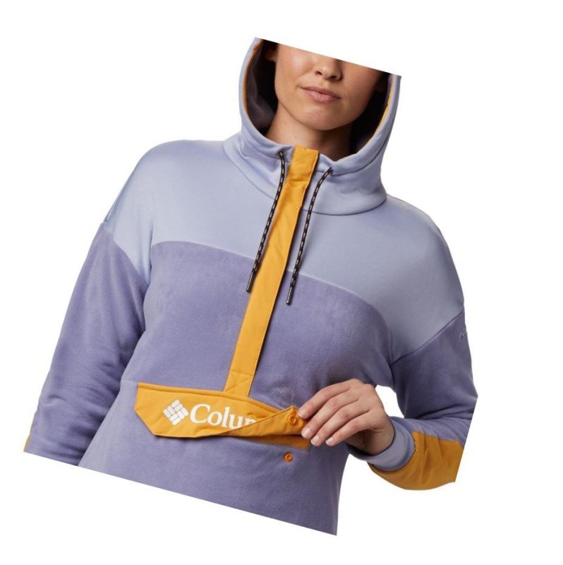 Columbia Exploration Fleece Anorak Kapşonlu Kadın Mor | 14729-WHZX