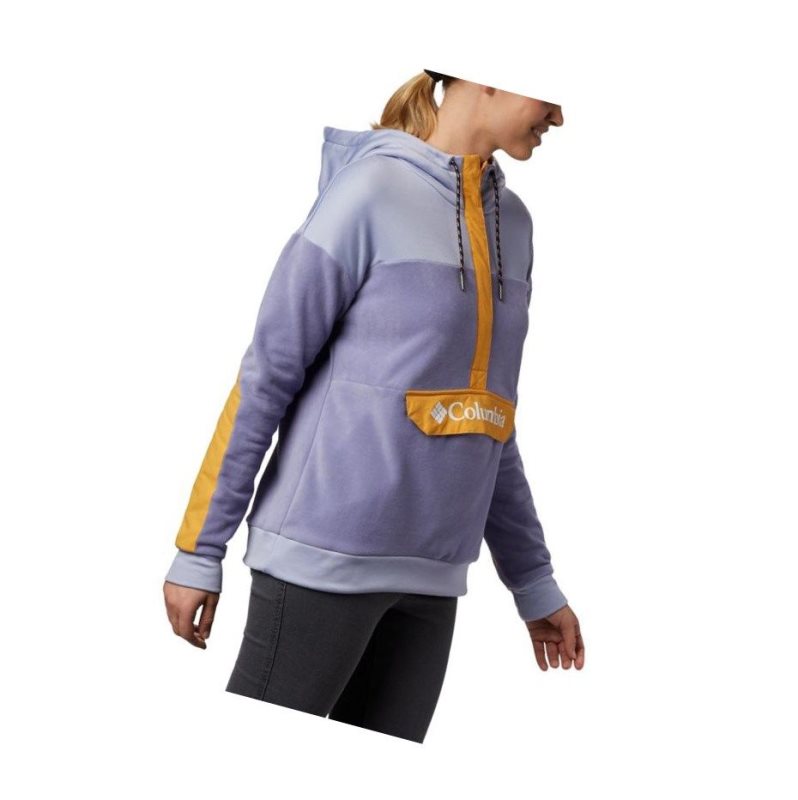 Columbia Exploration Fleece Anorak Kapşonlu Kadın Mor | 14729-WHZX