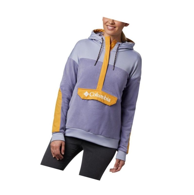 Columbia Exploration Fleece Anorak Kapşonlu Kadın Mor | 14729-WHZX