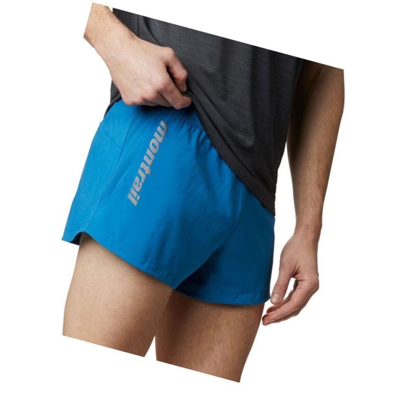 Columbia FKT Run Şort Erkek Mavi | 38056-PHKY